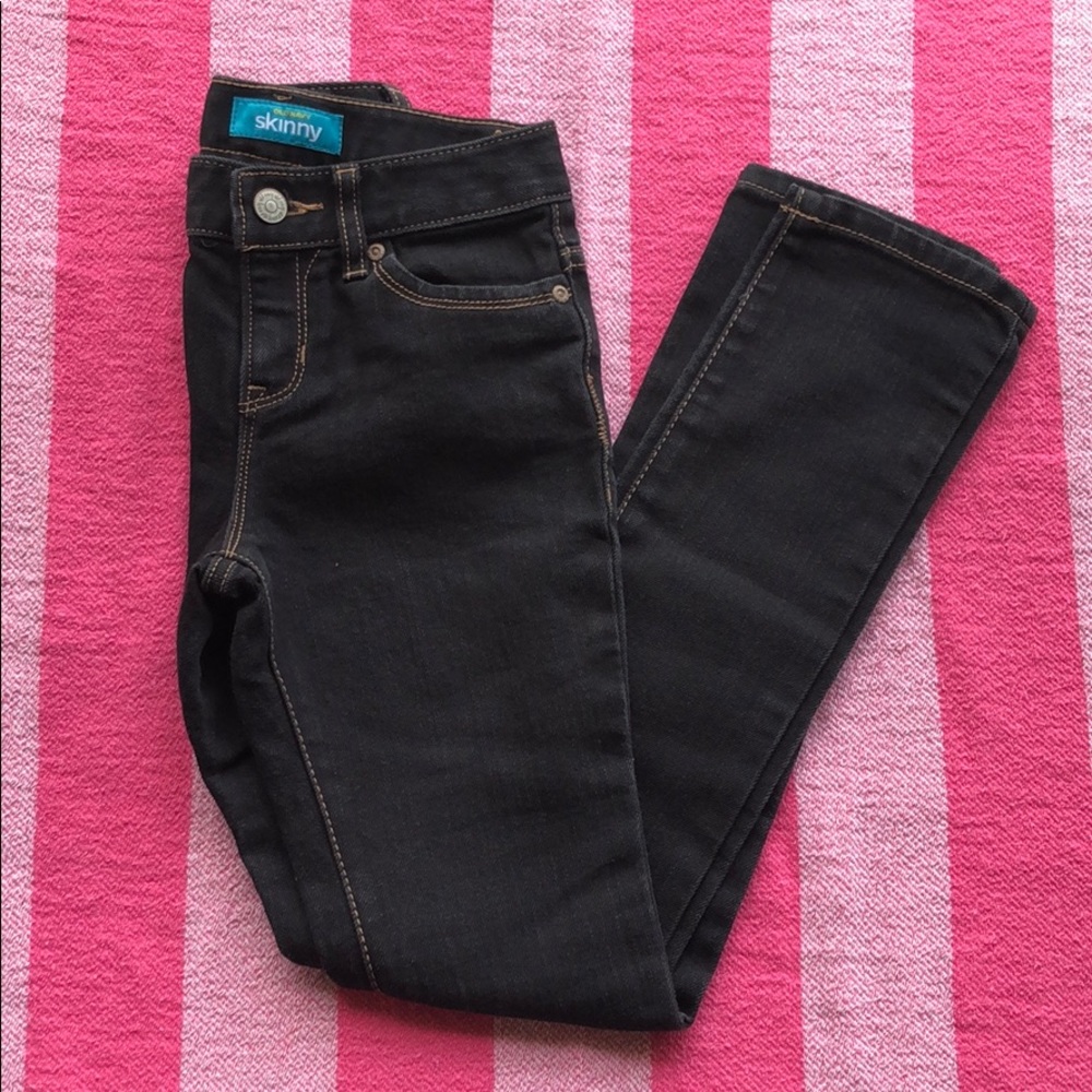 Old Navy girls’ dark skinny jeans-size 10